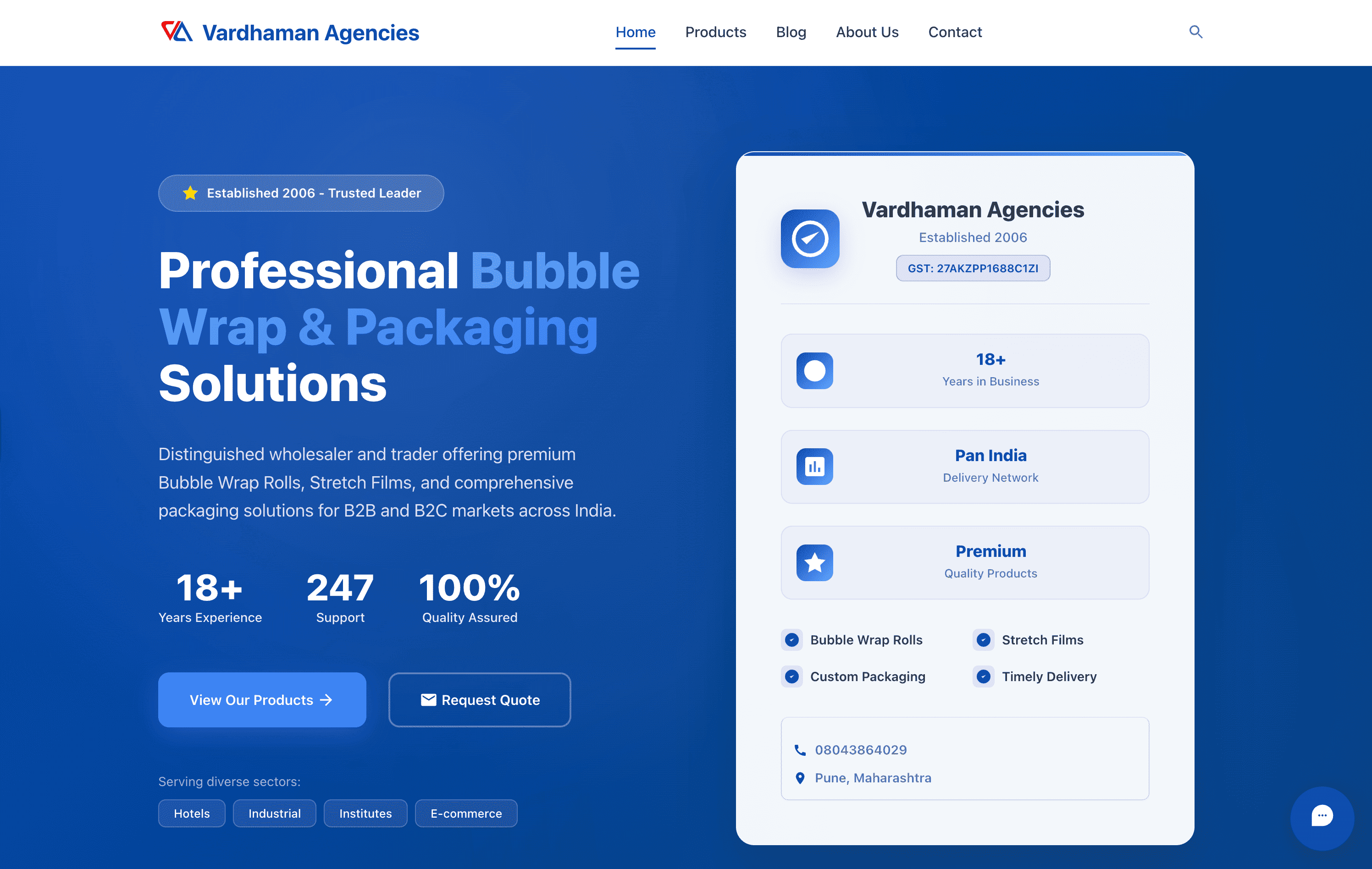 Business Website project preview