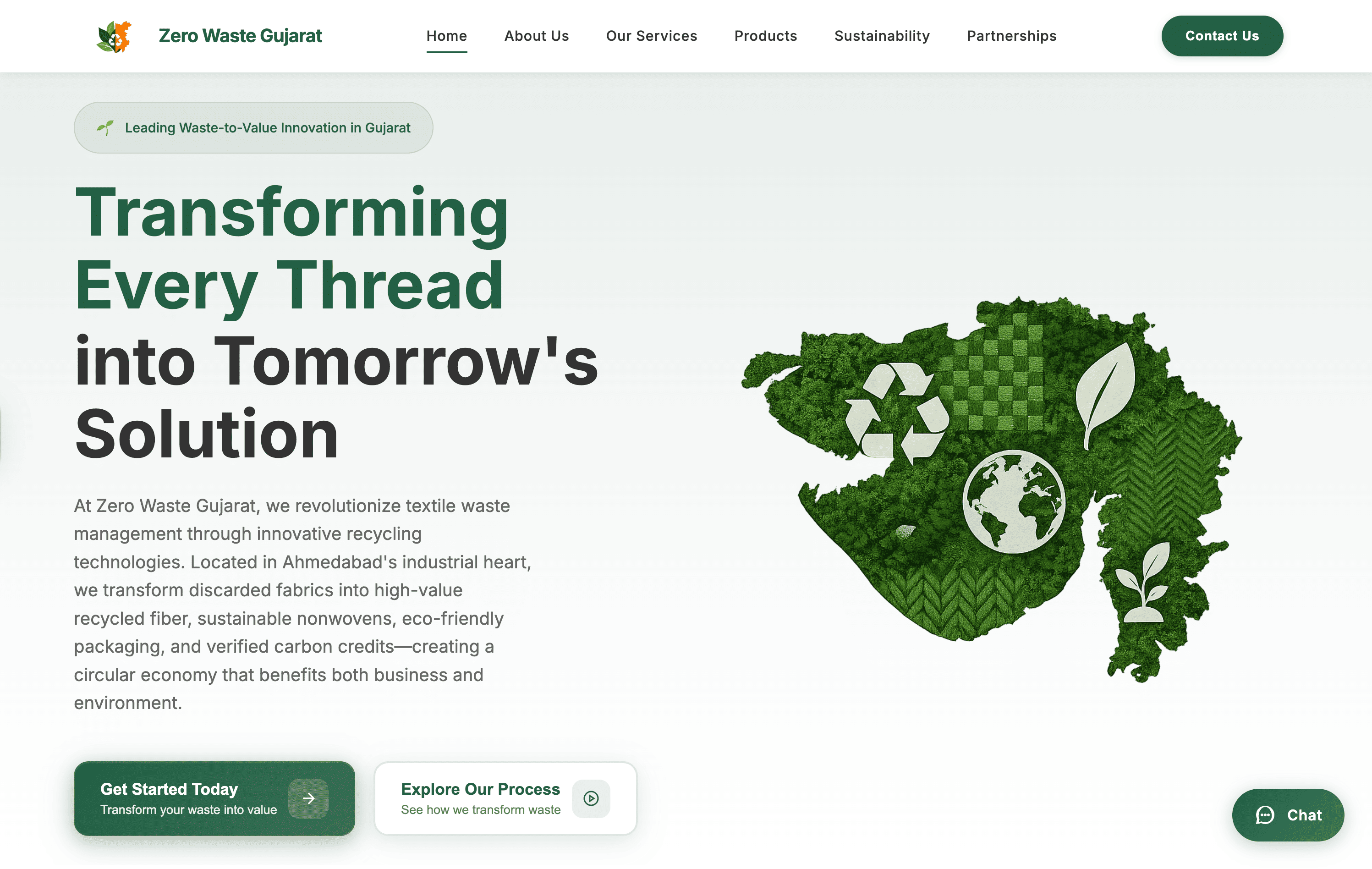 Zero Waste Gujarat Website project preview